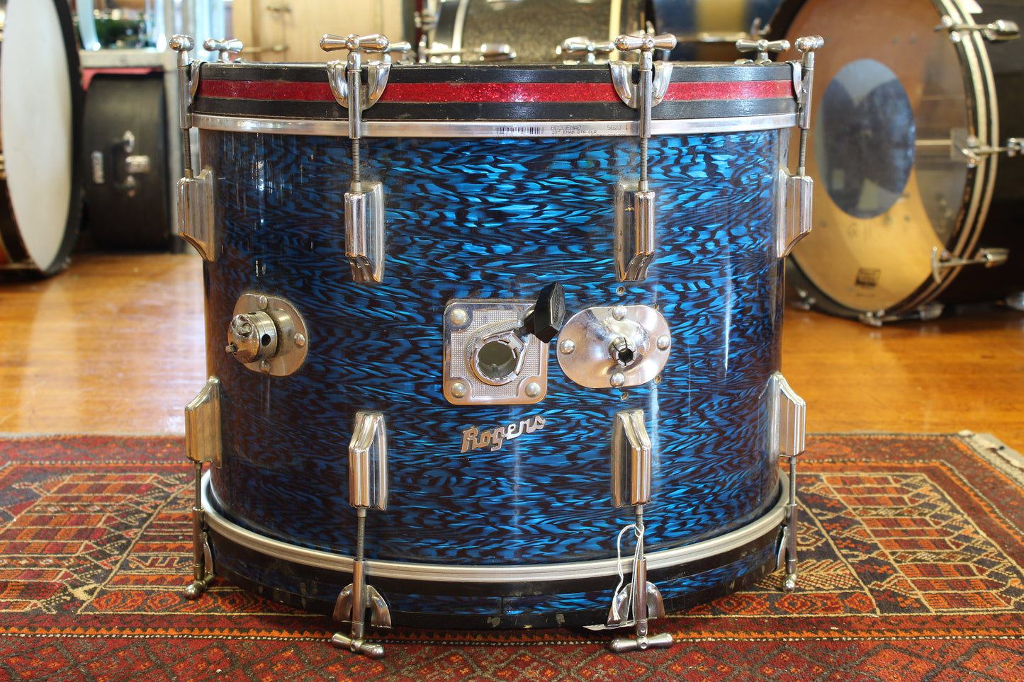 1960's Rogers 14"x20" Bass Drum in Blue Onyx