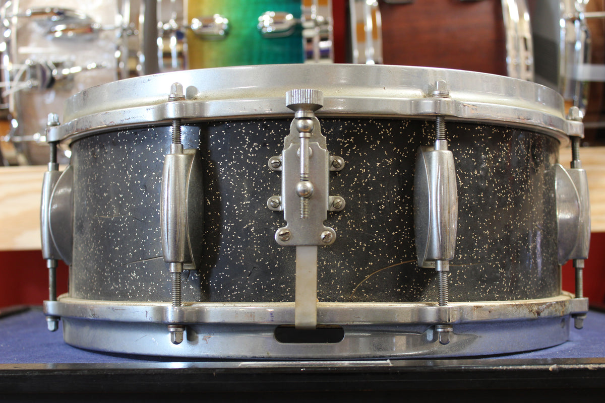 1960s Gretsch 5.5x14 Name Band Snare Drum in Anniversary Sparkle