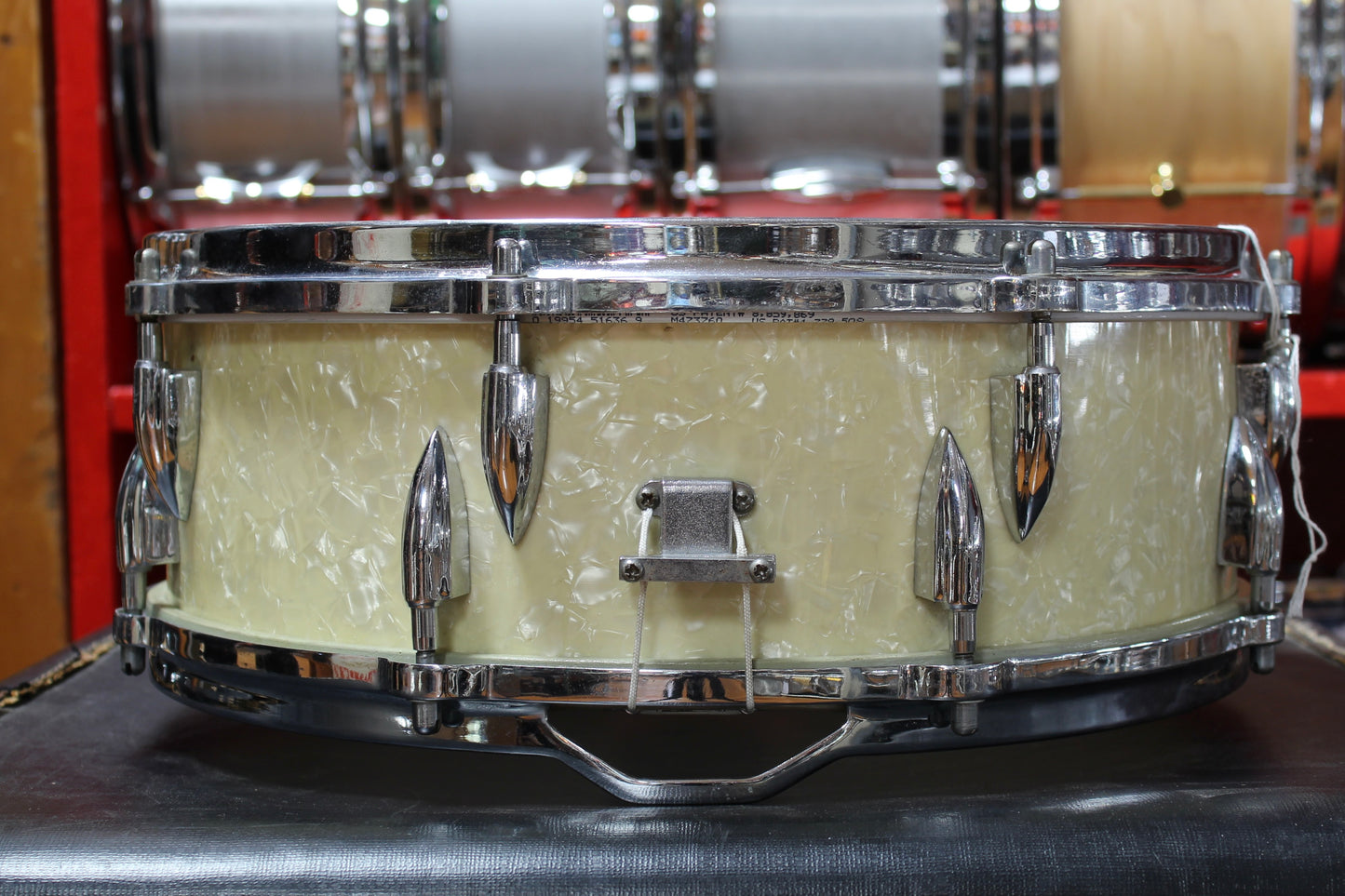 1950's Ajax B&H 5"x14" Snare Drum in White Marine Pearl