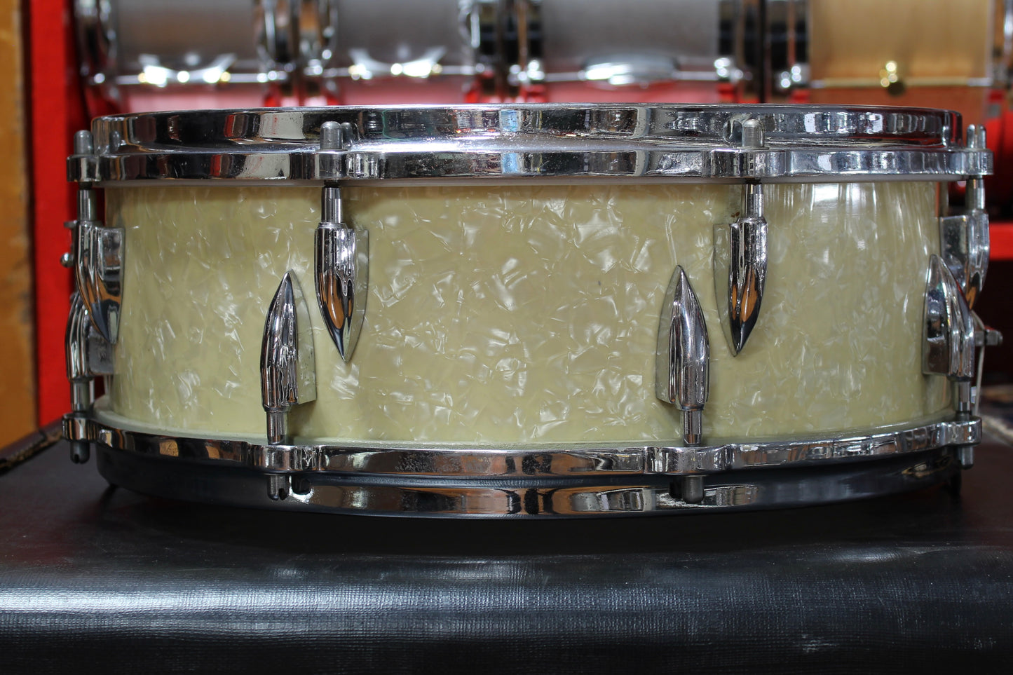 1950's Ajax B&H 5"x14" Snare Drum in White Marine Pearl