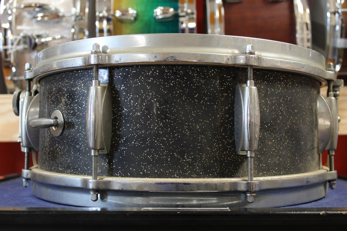 1960s Gretsch 5.5x14 Name Band Snare Drum in Anniversary Sparkle
