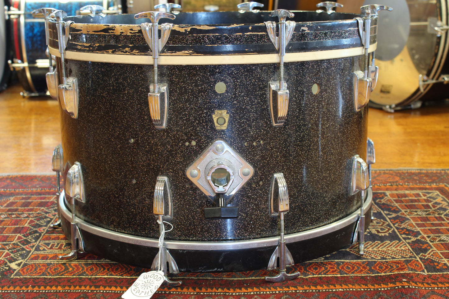 1960's Ludwig New Yorker 12"x22" Bass Drum in Galaxy Sparkle