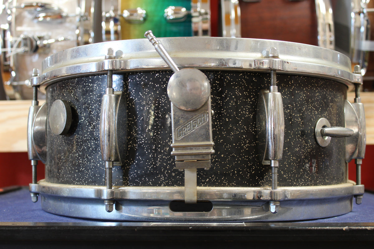 1960s Gretsch 5.5x14 Name Band Snare Drum in Anniversary Sparkle