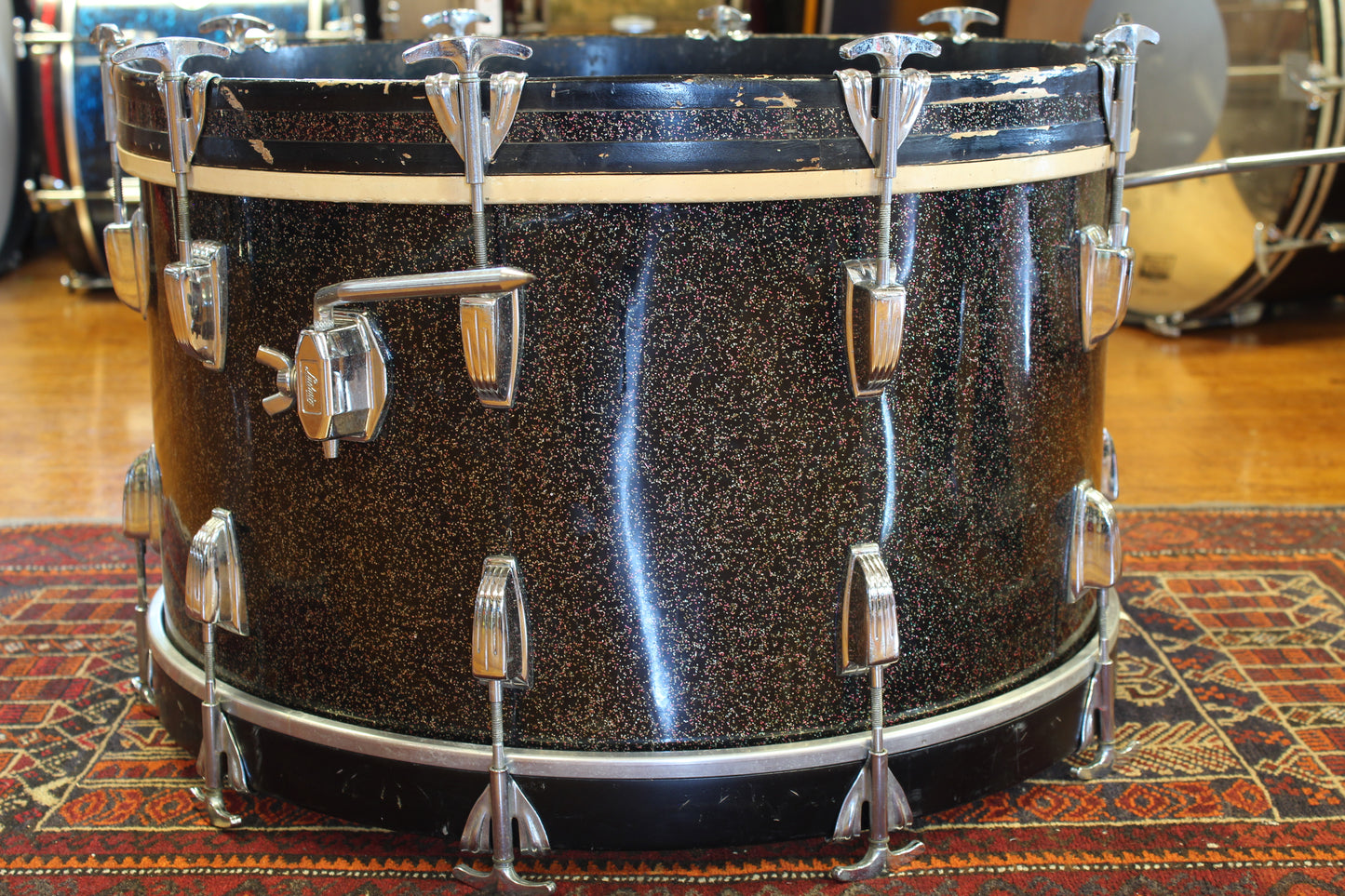 1960's Ludwig New Yorker 12"x22" Bass Drum in Galaxy Sparkle