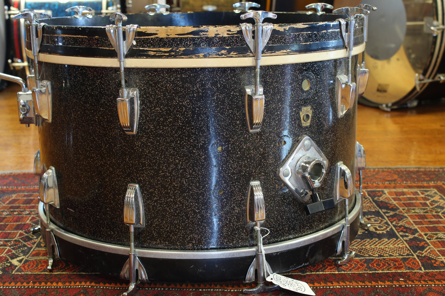 1960's Ludwig New Yorker 12"x22" Bass Drum in Galaxy Sparkle