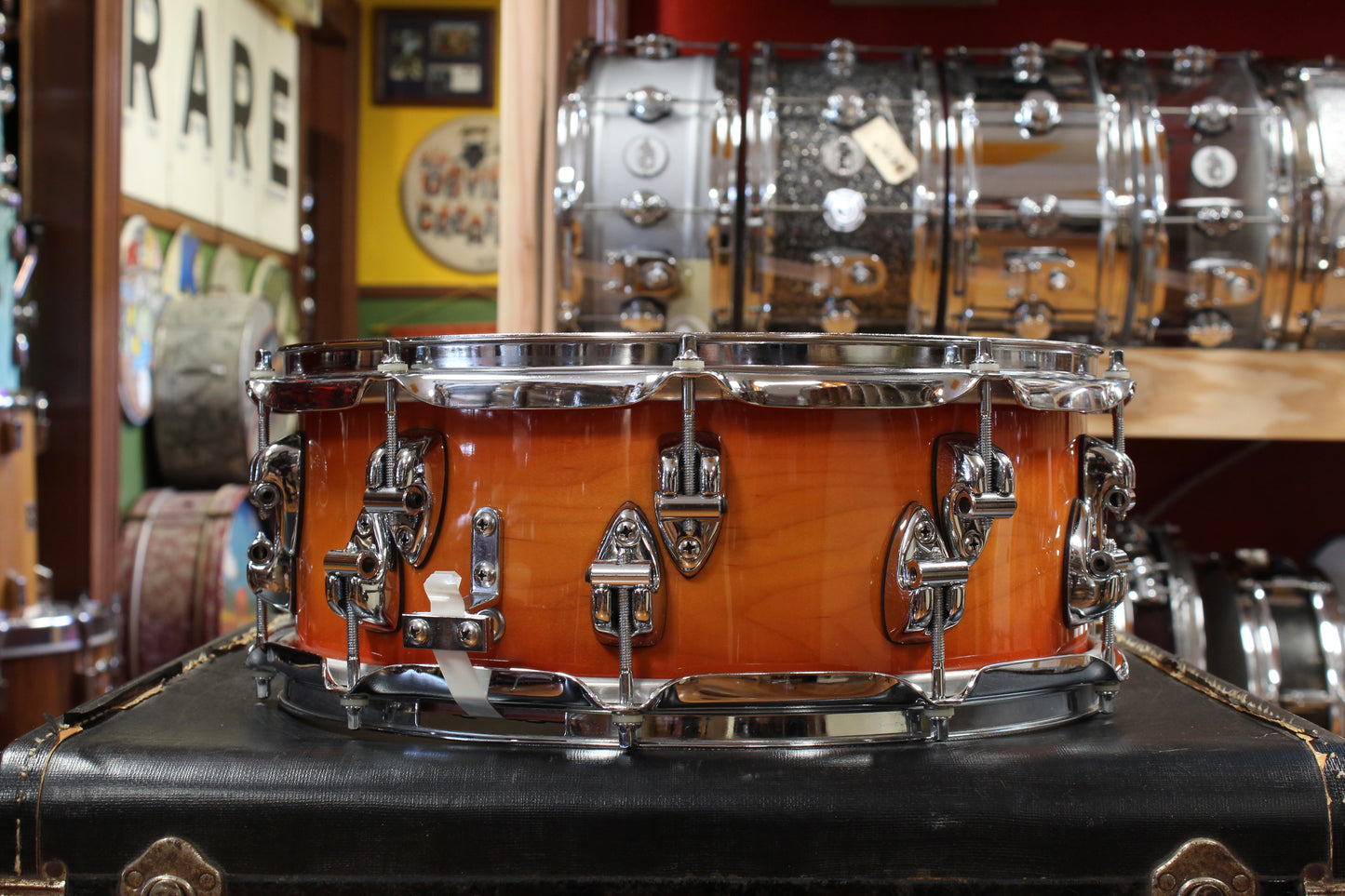1990s Ayotte Custom Maple Sunburst Drum Kit 14x20 14x14 8x12 5.5x14