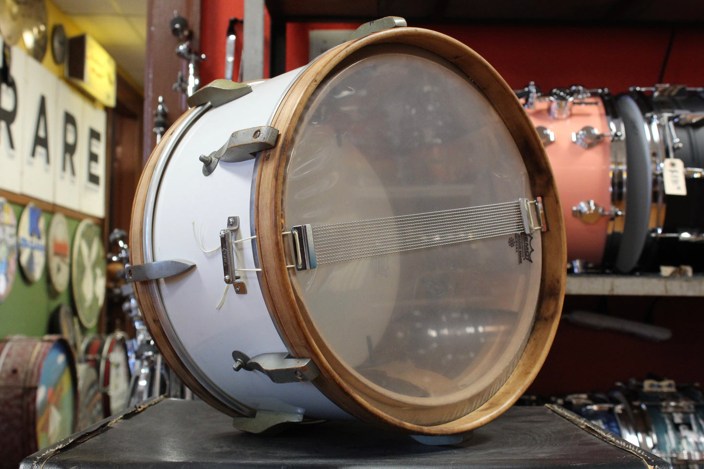 1940s WFL 8x14 Victorious Snare Drum in White