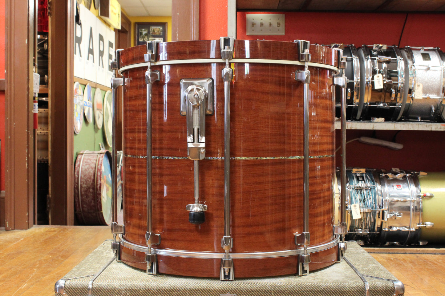 2000s Tama Starclassic Omnitune in Natural Bubinga 18x22 9x12 16x16 6.5x14