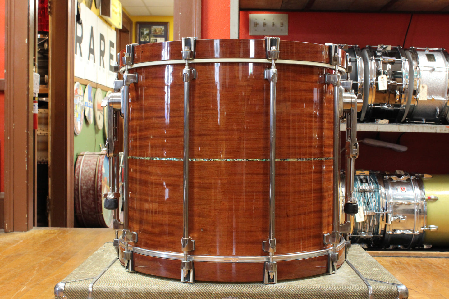2000s Tama Starclassic Omnitune in Natural Bubinga 18x22 9x12 16x16 6.5x14