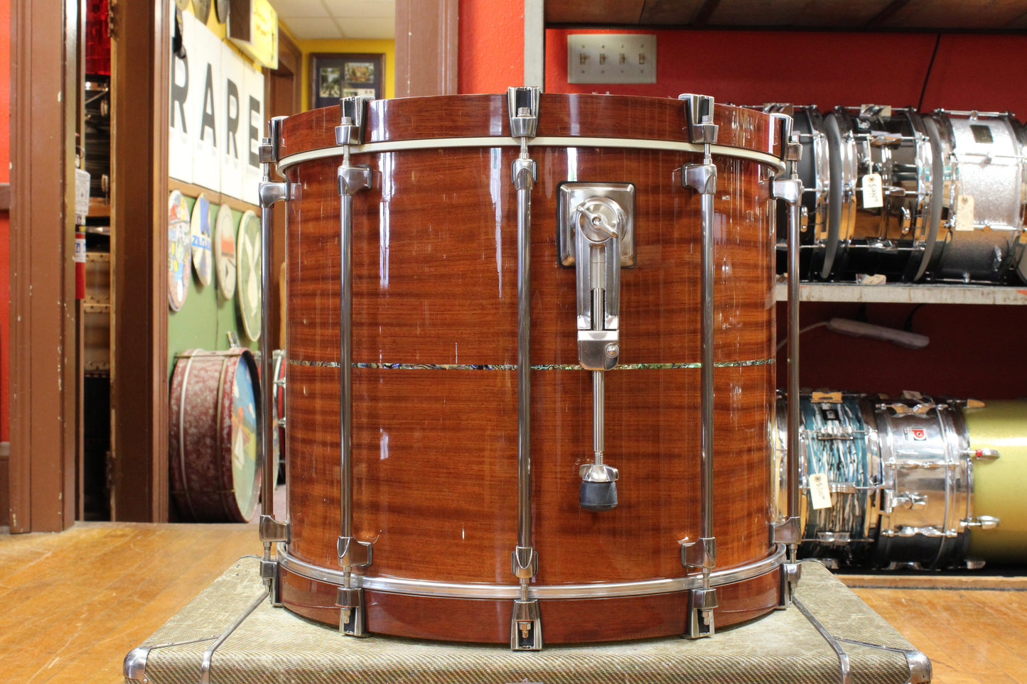 2000s Tama Starclassic Omnitune in Natural Bubinga 18x22 9x12 16x16 6.5x14