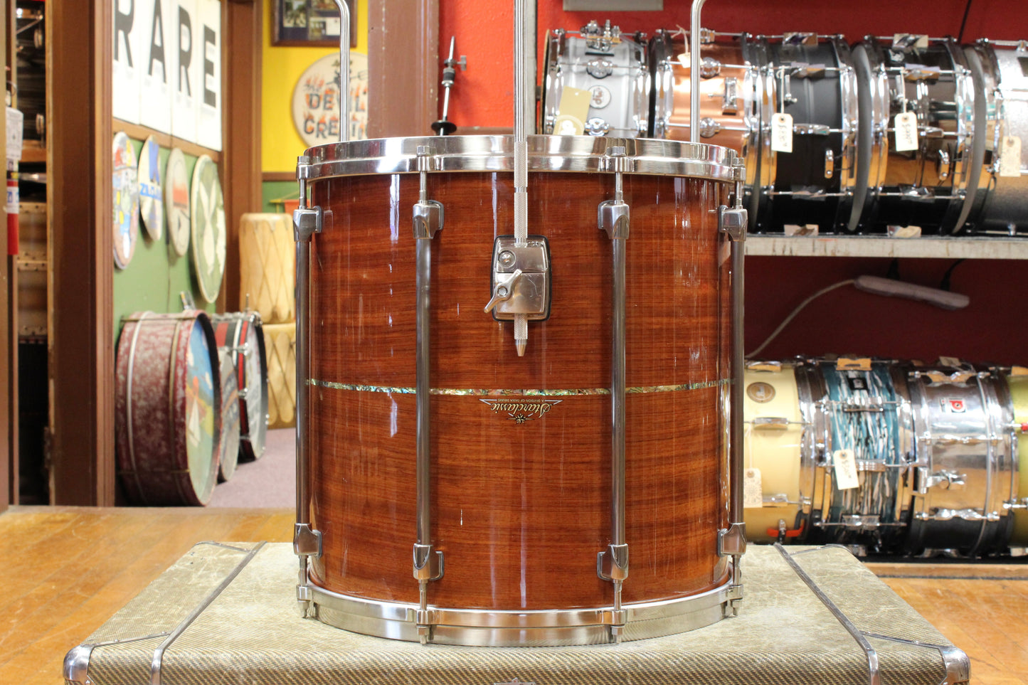 2000s Tama Starclassic Omnitune in Natural Bubinga 18x22 9x12 16x16 6.5x14