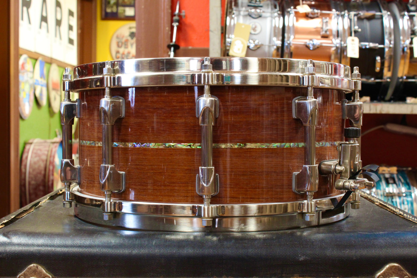 2000s Tama Starclassic Omnitune in Natural Bubinga 18x22 9x12 16x16 6.5x14