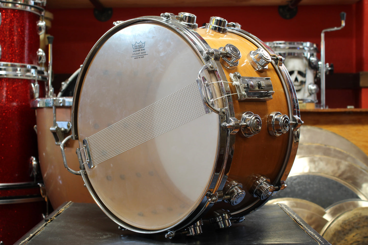 1980's DW 8"x14" Snare Drum in Natural Finish