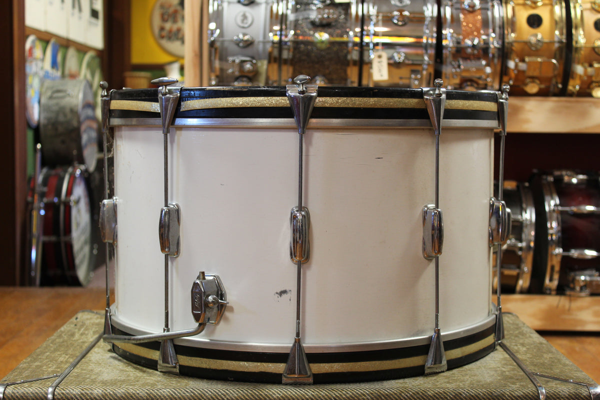 1950s/60s Slingerland Outfit in Matte White 12x22 9x13 16x16 5.5x14