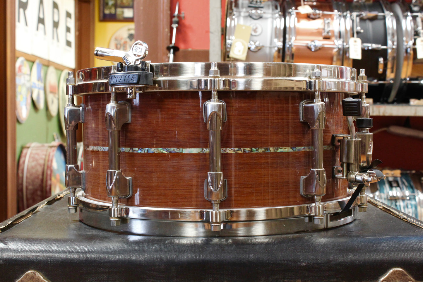 2000s Tama Starclassic Omnitune in Natural Bubinga 18x22 9x12 16x16 6.5x14