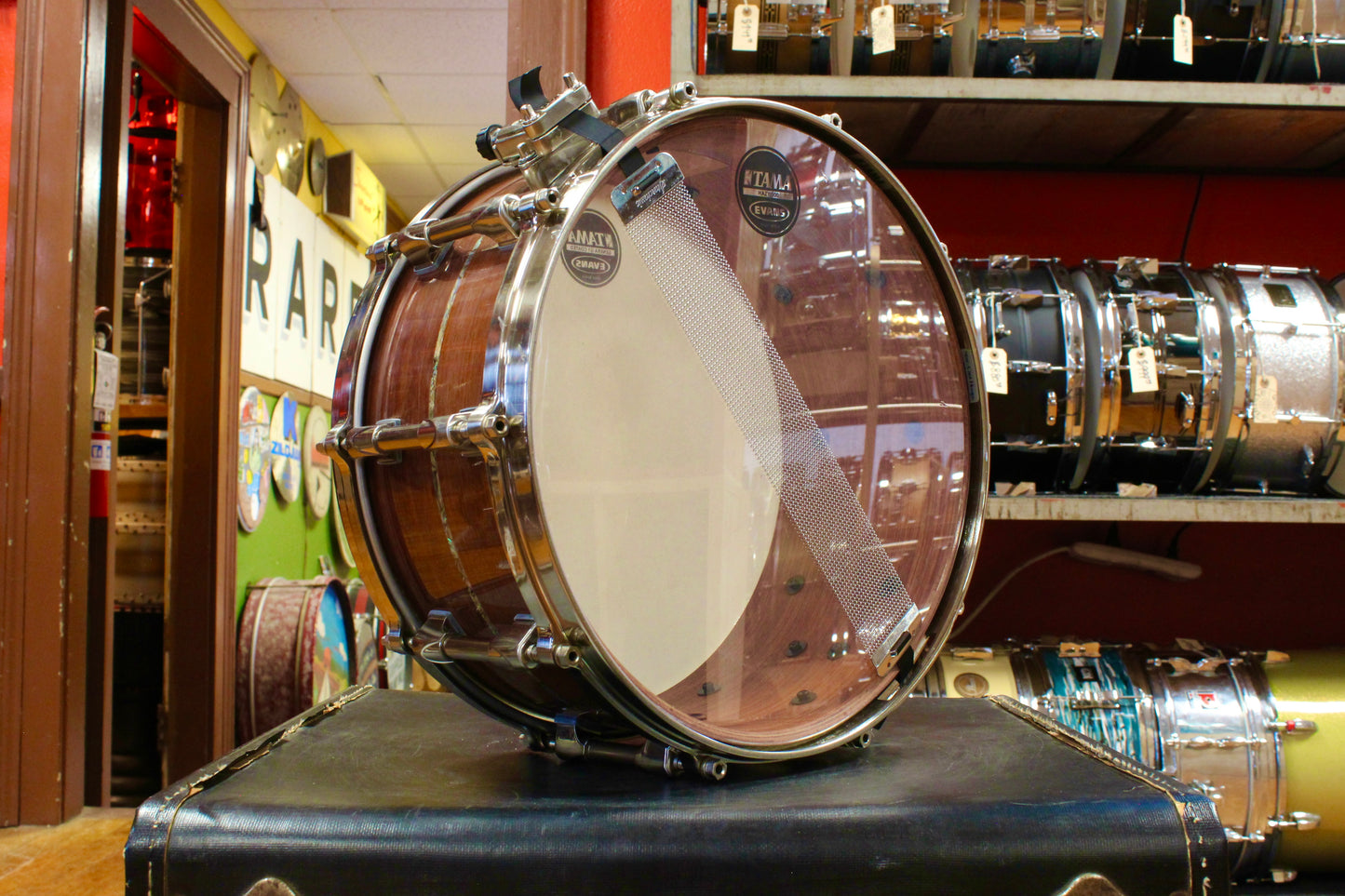 2000s Tama Starclassic Omnitune in Natural Bubinga 18x22 9x12 16x16 6.5x14
