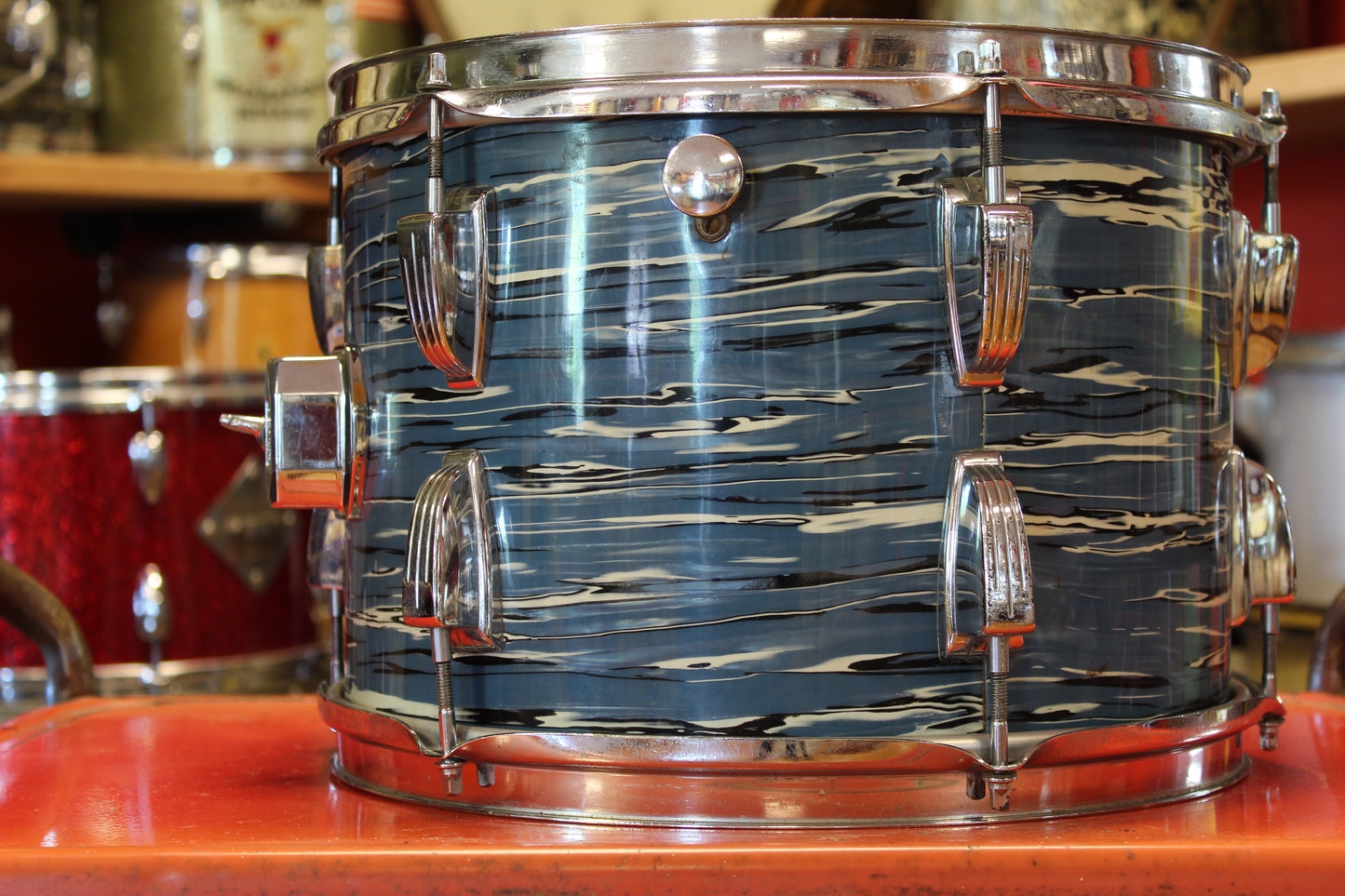 1970's Ludwig Super Classic in Bowling Ball Blue Oyster 14x22 16x16 9x13