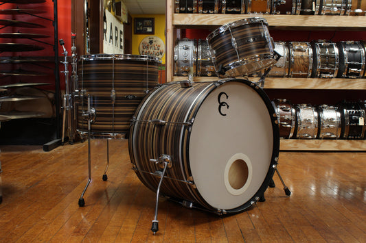 C&C Drum Company Player Date II Outfit in Brown Oyster 14x22 8x12 15x16