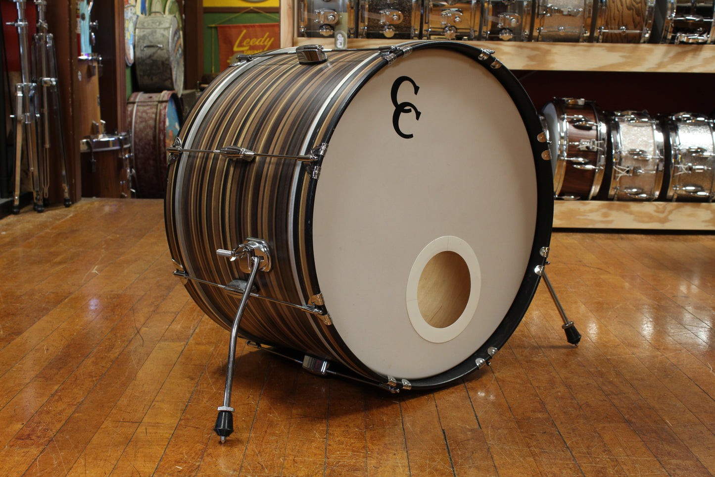 C&C Drum Company Player Date II Outfit in Brown Oyster 14x22 8x12 15x16