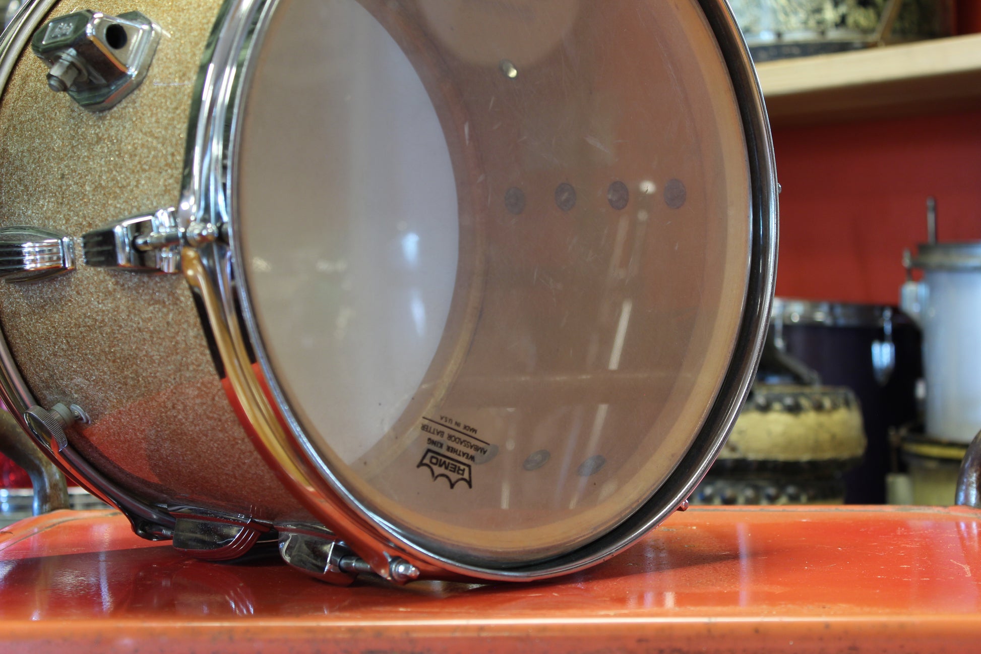 1960/70's Ludwig Super Classic style outfit in Champagne Sparkle 14x22 –  Wood & Weather Drum Shop