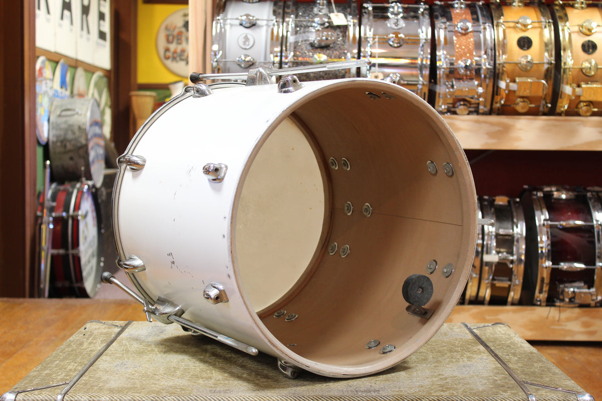 1950s/60s Slingerland Outfit in Matte White 12x22 9x13 16x16 5.5x14
