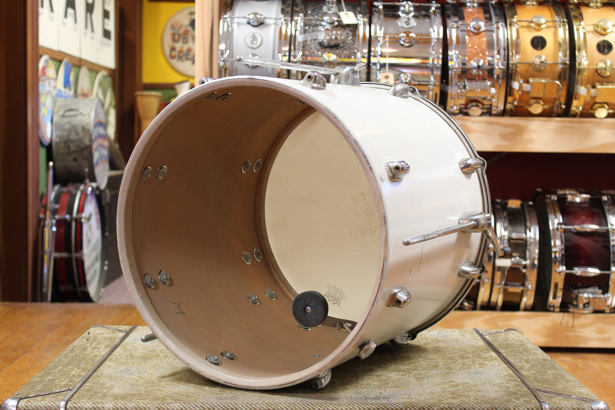 1950s/60s Slingerland Outfit in Matte White 12x22 9x13 16x16 5.5x14