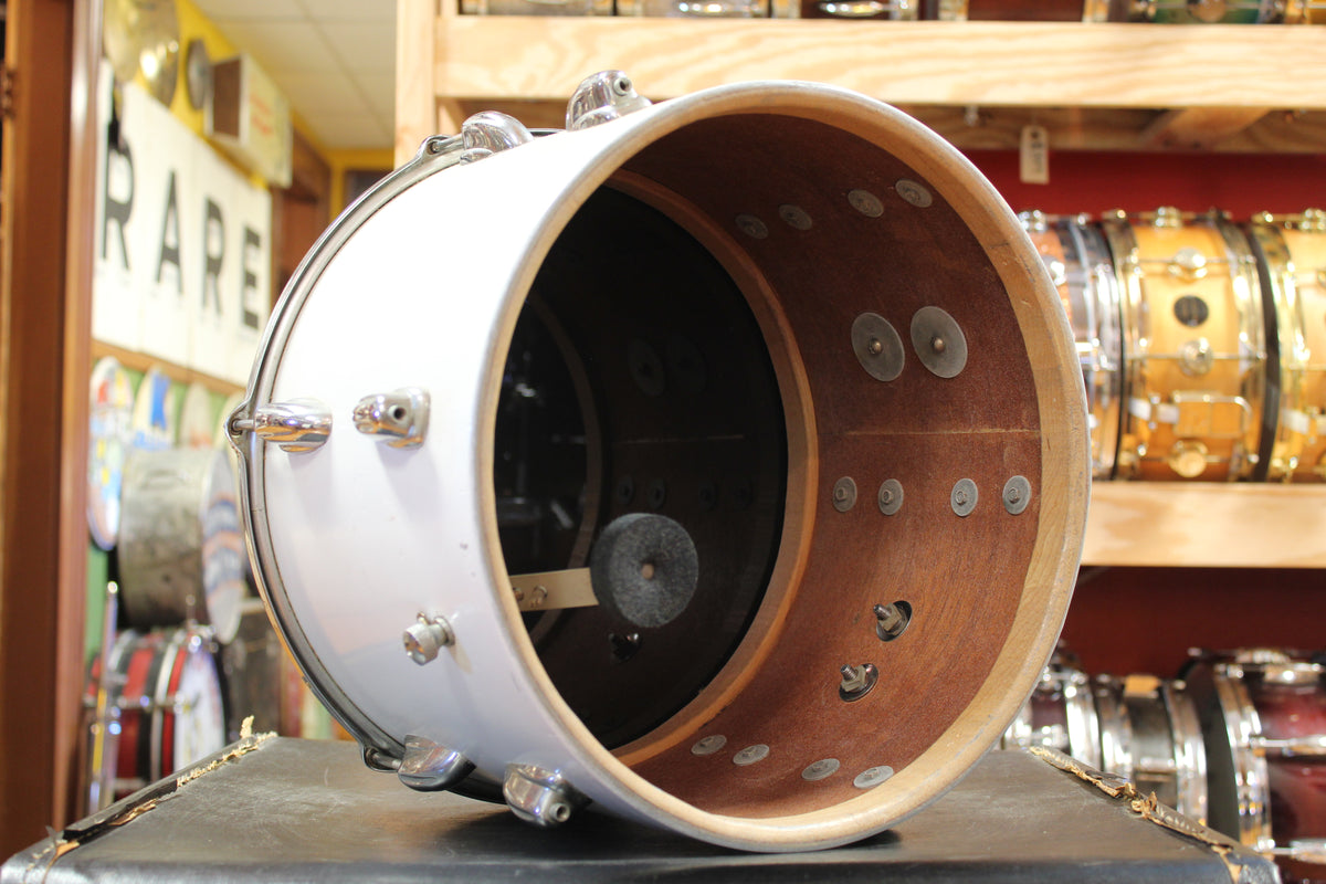 1950s/60s Slingerland Outfit in Matte White 12x22 9x13 16x16 5.5x14