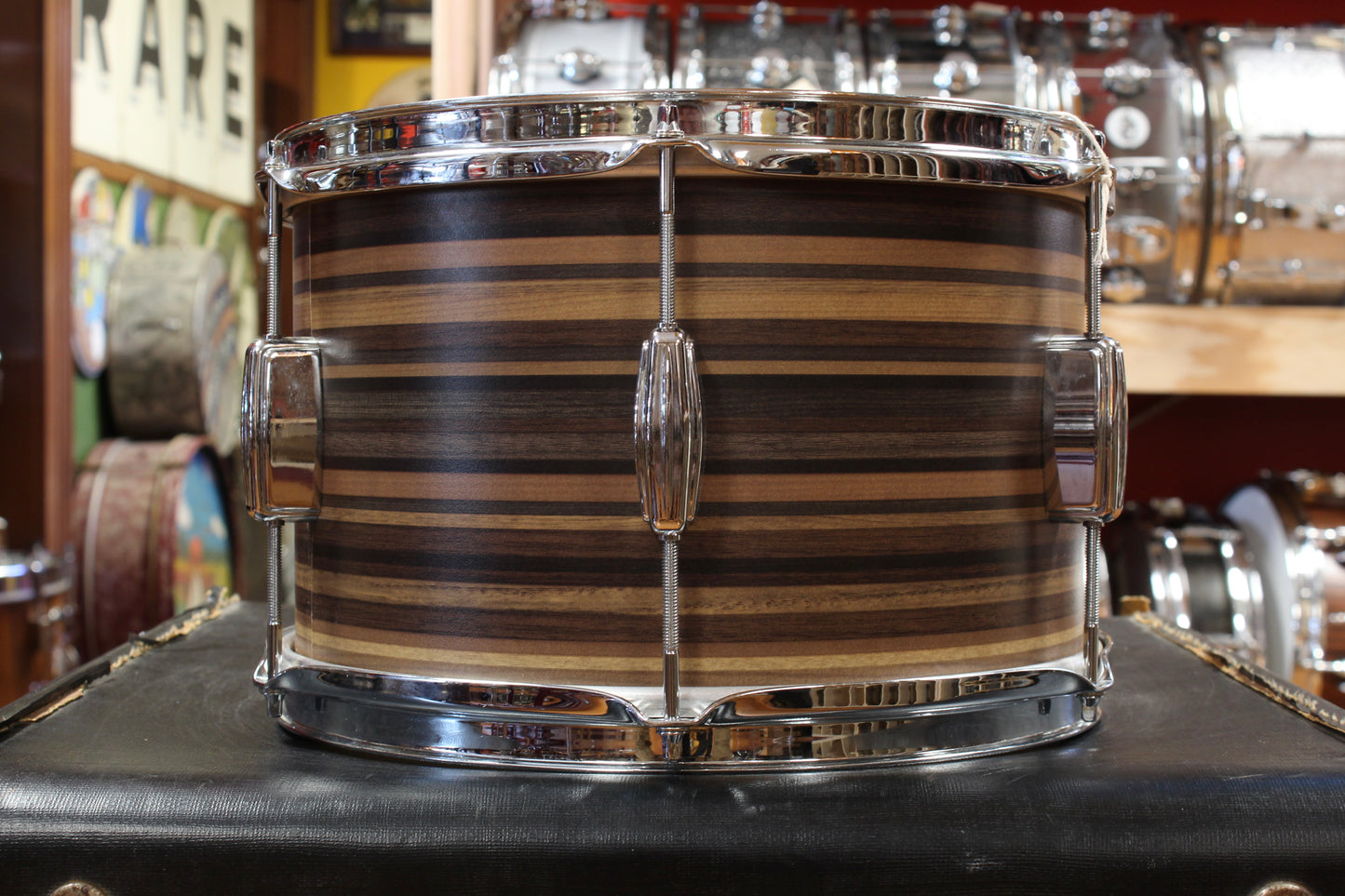 C&C Drum Company Player Date II Outfit in Brown Oyster 14x22 8x12 15x16