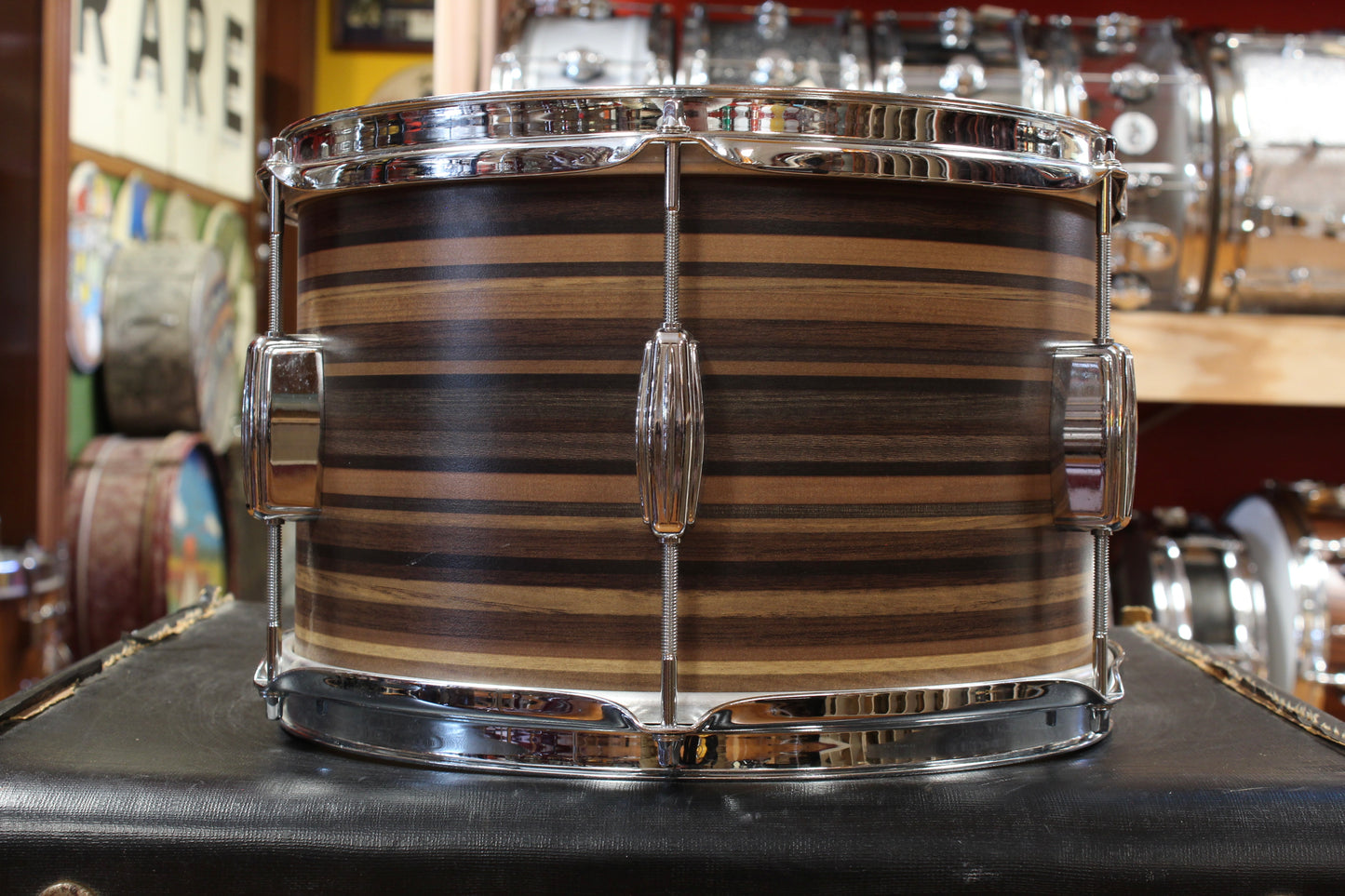 C&C Drum Company Player Date II Outfit in Brown Oyster 14x22 8x12 15x16