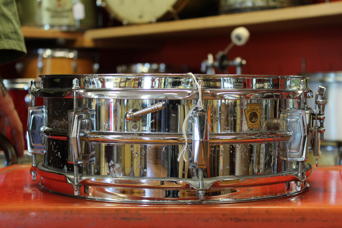 1964 Ludwig *8 Lug* Supraphonic 5"x14" Snare Drum Serial #85742