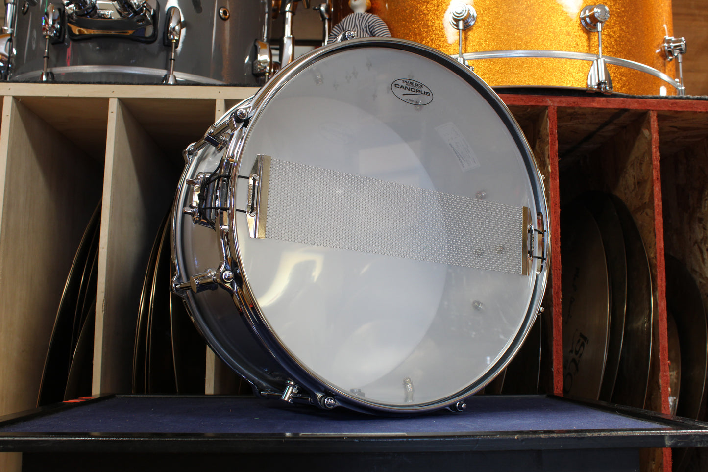 Canopus Takashi Kashikura Toe 25th Anniv. Model 6.5”X14” Aluminum Snare Drum