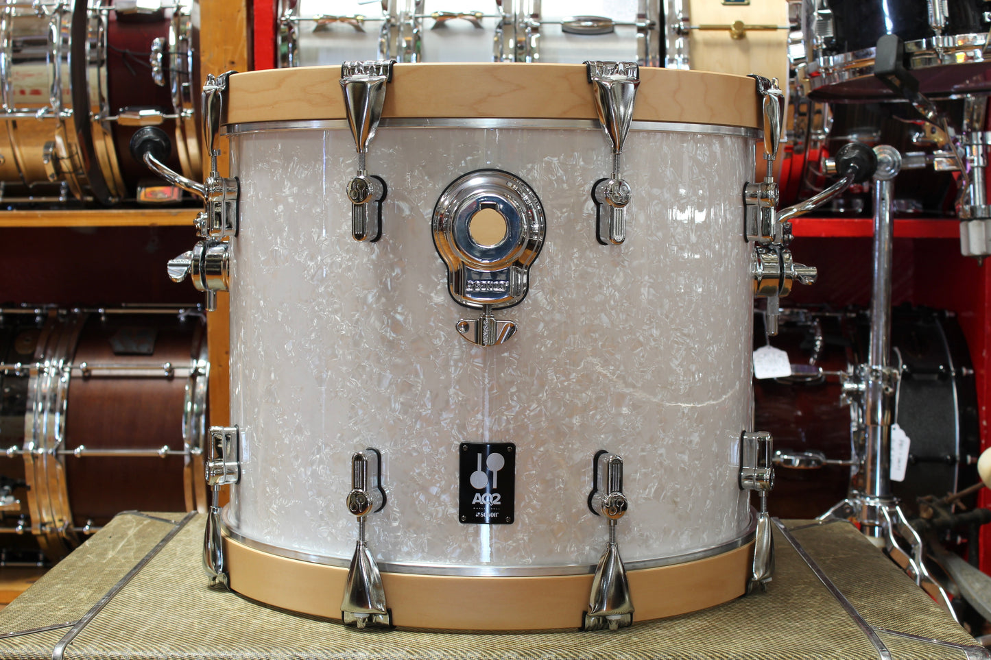 Sonor AQ2 Bass Drum 14x18 with Mount - White Pearl