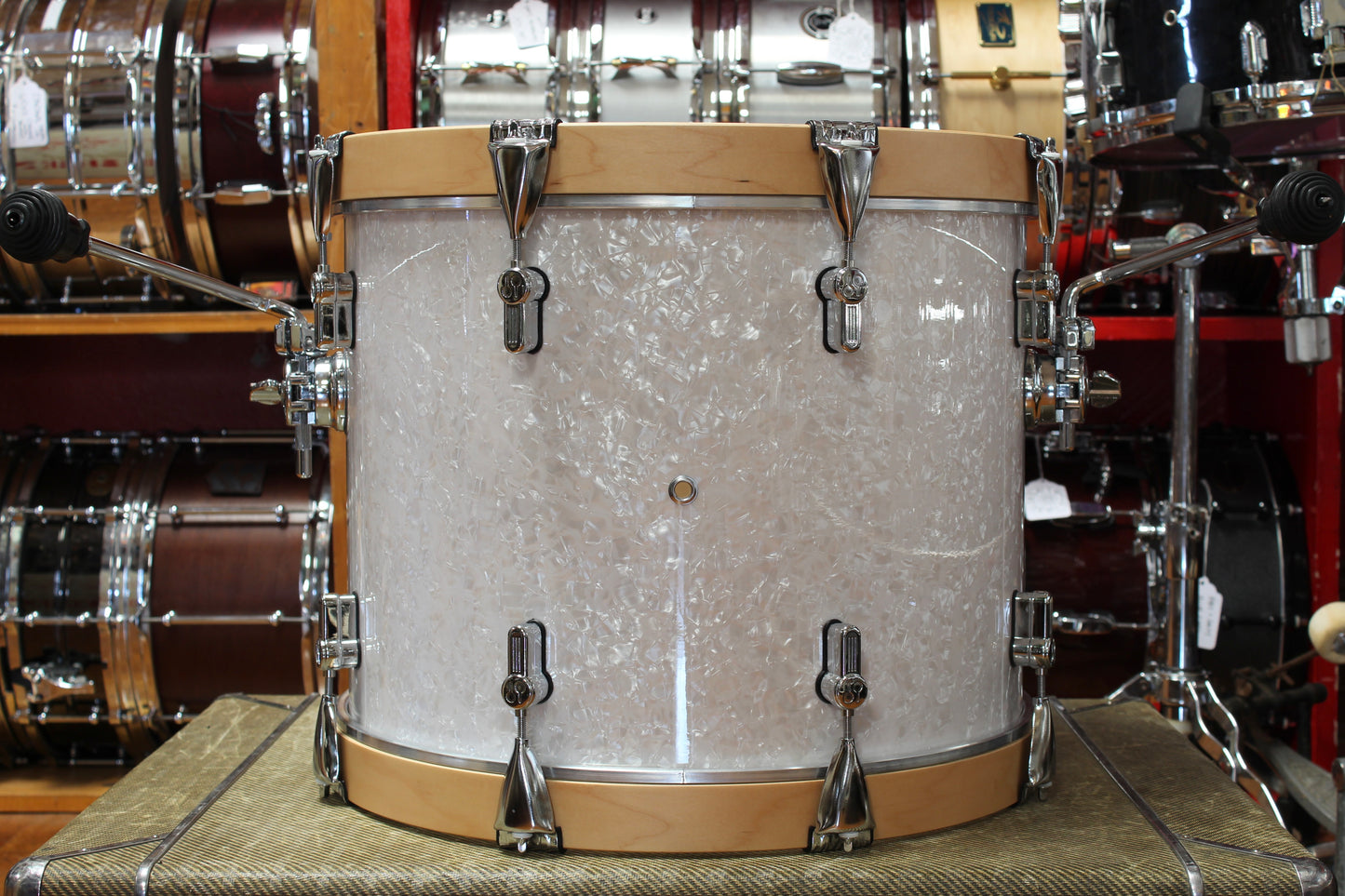 Sonor AQ2 Bass Drum 14x18 with Mount - White Pearl