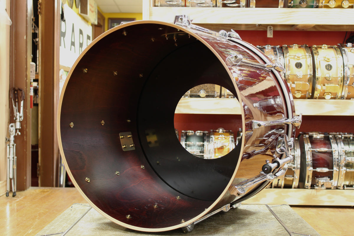1980s Yamaha 18x22 Recording Custom Bass Drum in High Gloss Cherry