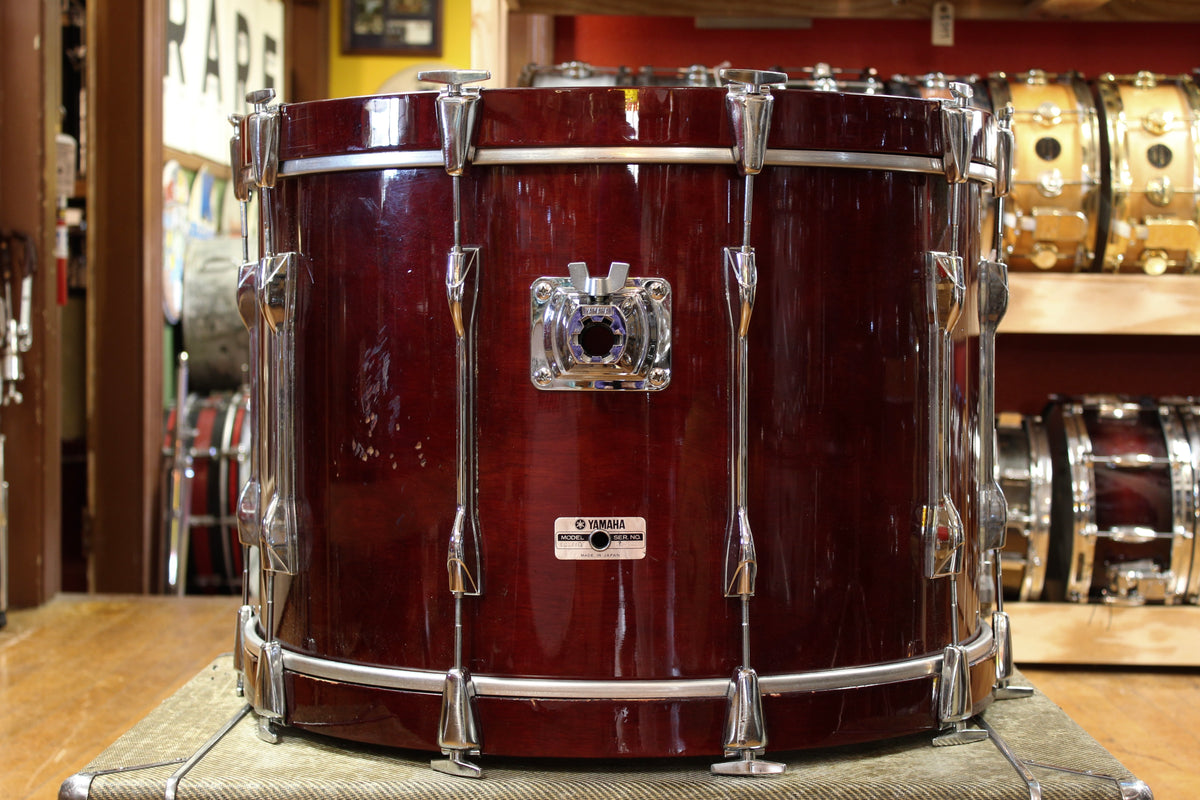 1980s Yamaha 16x24 Recording Custom Bass Drum in High Gloss Cherry