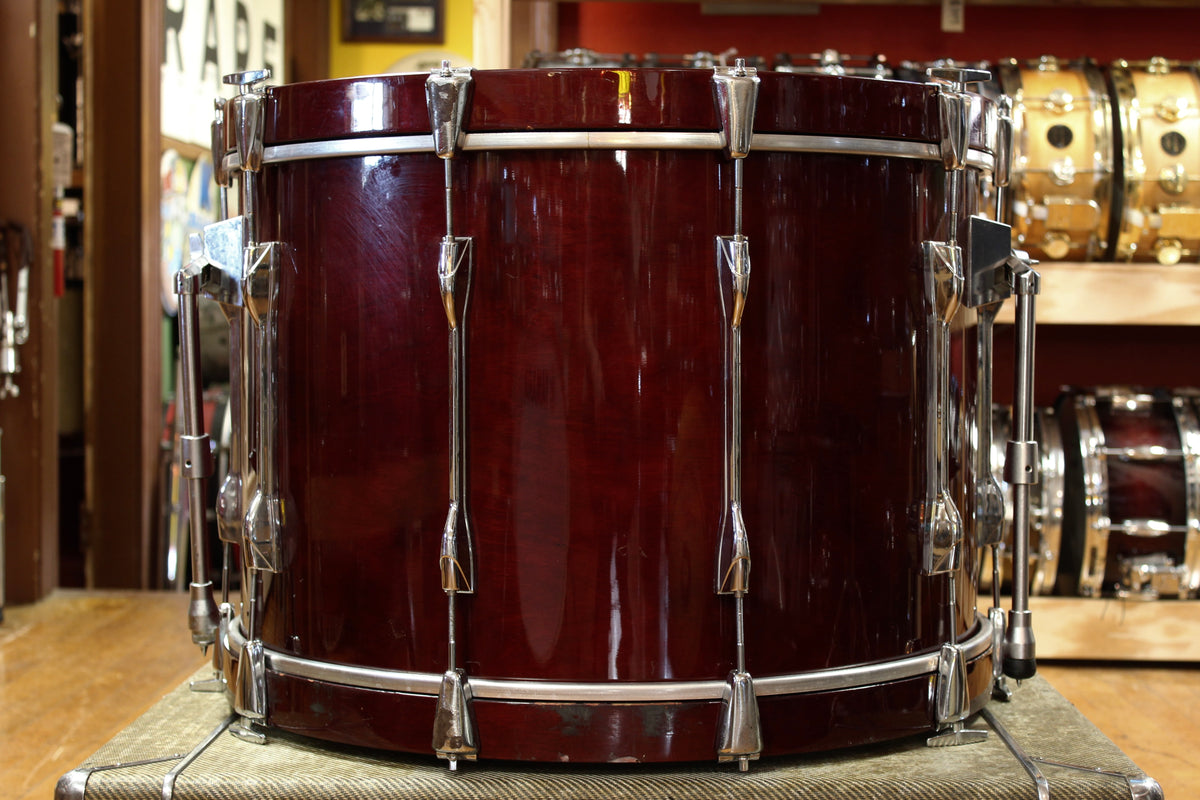 1980s Yamaha 16x24 Recording Custom Bass Drum in High Gloss Cherry