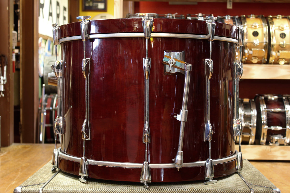 1980s Yamaha 16x24 Recording Custom Bass Drum in High Gloss Cherry