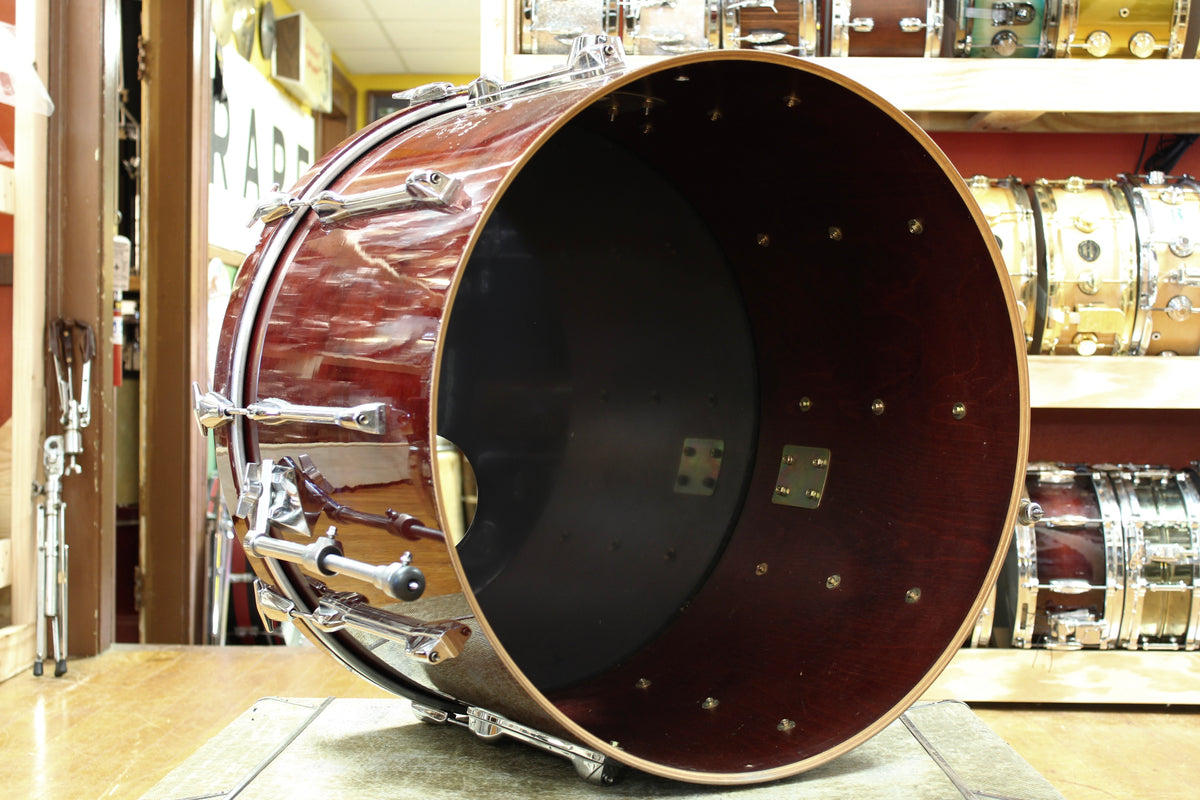 1980s Yamaha 16x24 Recording Custom Bass Drum in High Gloss Cherry