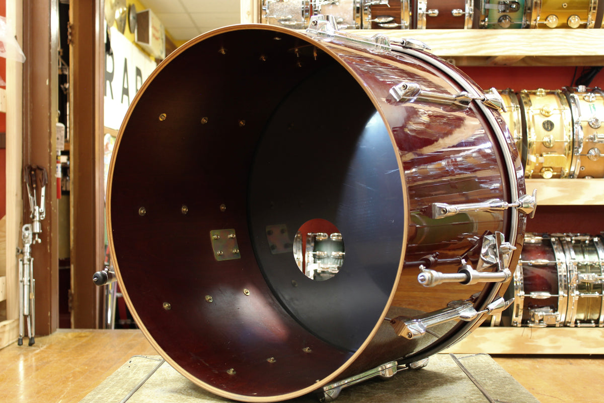 1980s Yamaha 16x24 Recording Custom Bass Drum in High Gloss Cherry