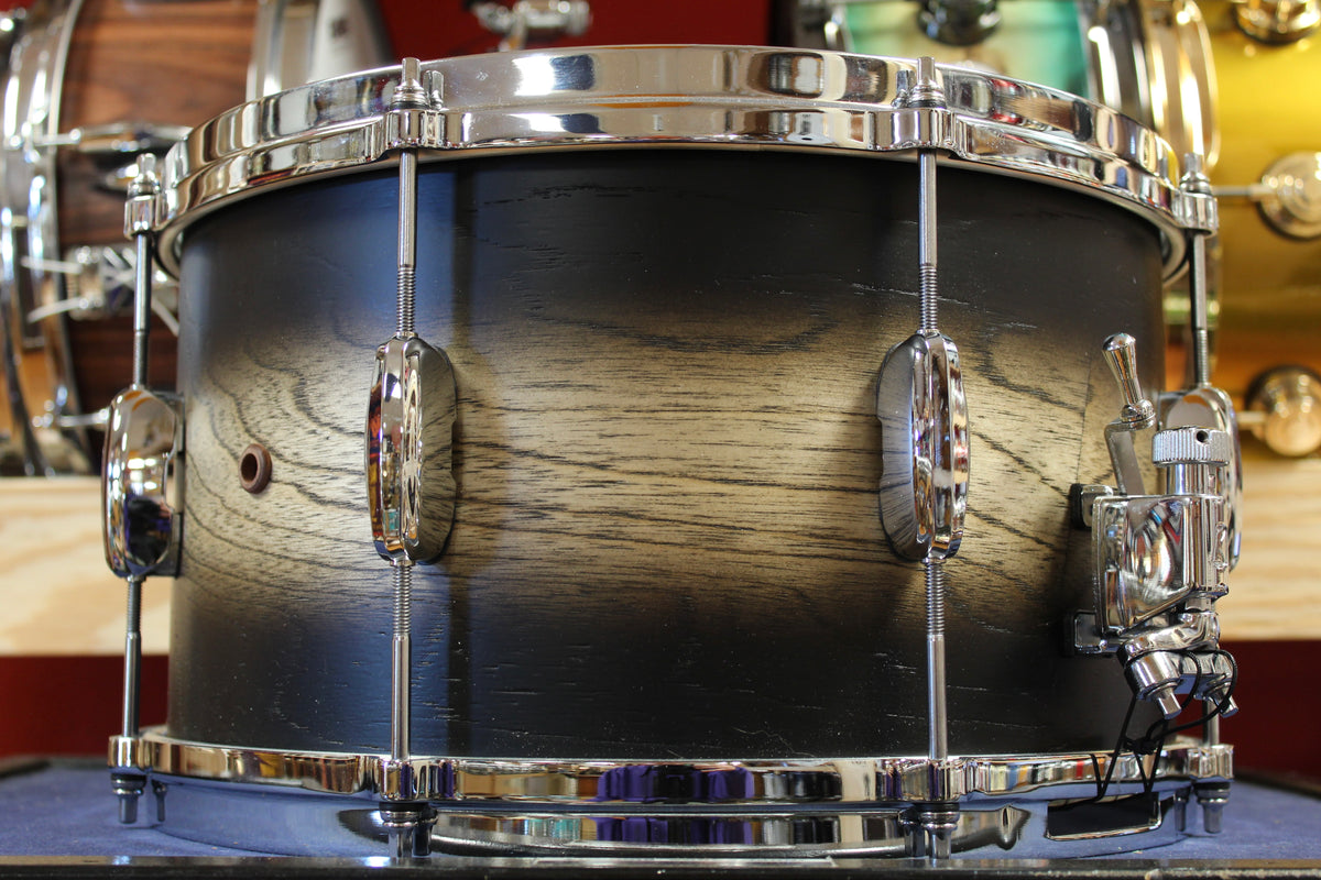 Tama 8x14 Star Walnut Snare Drum in Satin Black Japanese Sen Burst