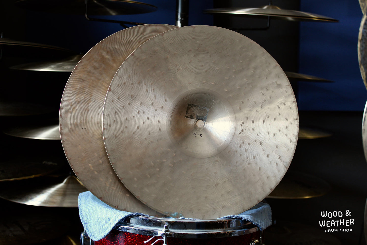 Used Zildjian 13" K Custom Dark Hi-Hat Cymbals 865/915g