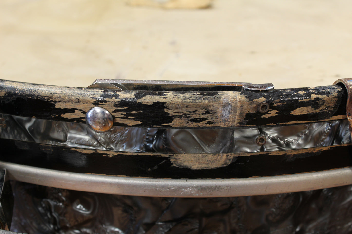 1960s Slingerland Gene Krupa Deluxe Outfit in Black Diamond Pearl 14x20 9x13 16x16
