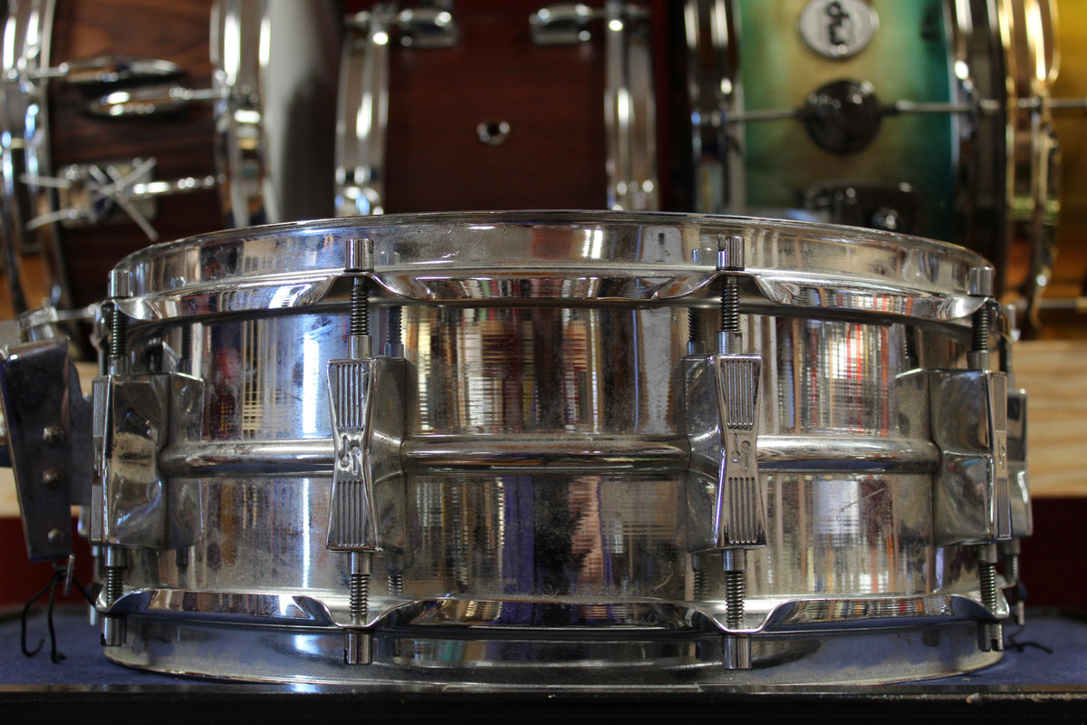 1970s Sonor 5x14 D555 Model Snare Drum in Steel