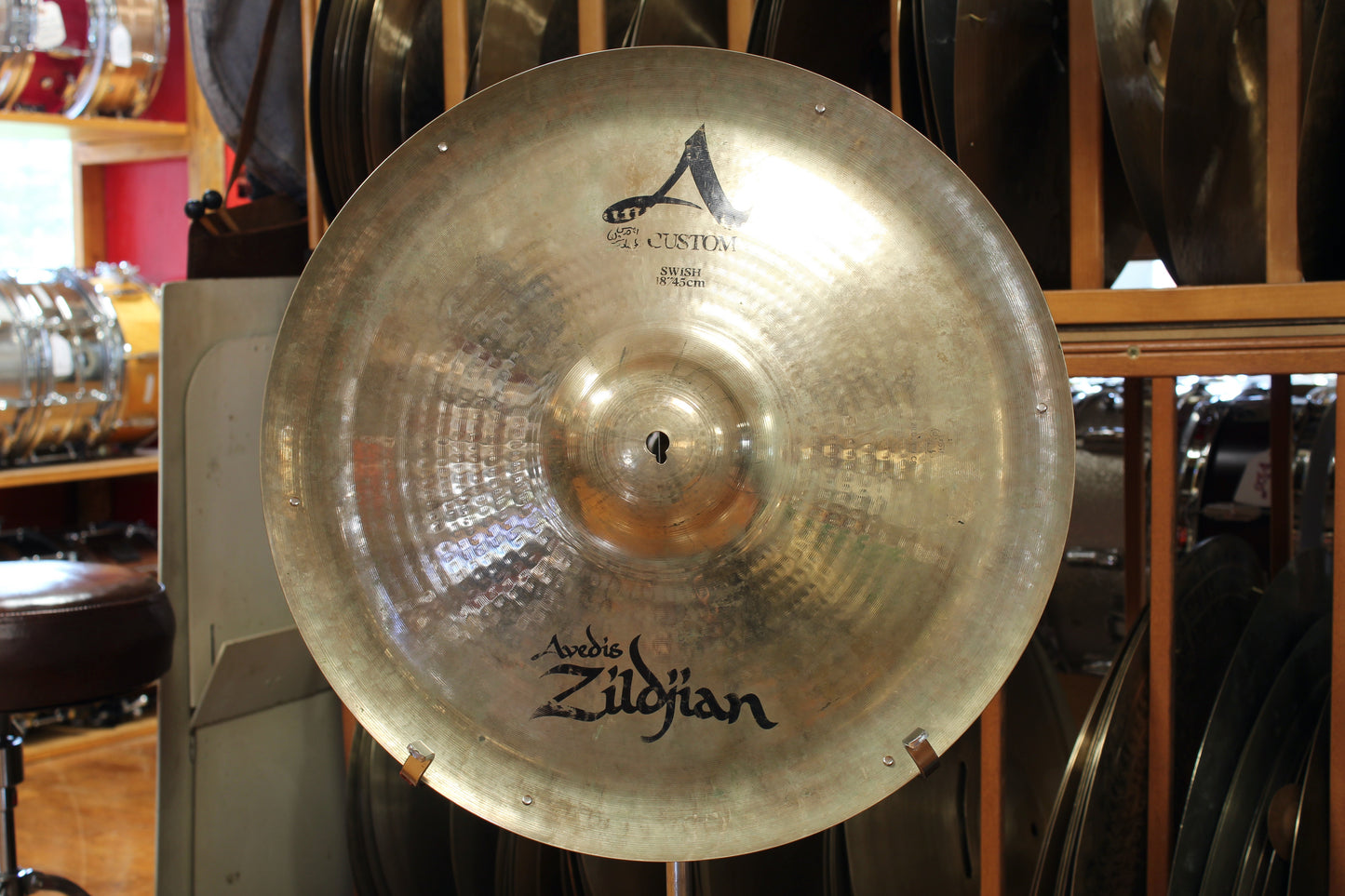 1997 Zildjian 18" A Custom Swish w/ Rivets 1389g