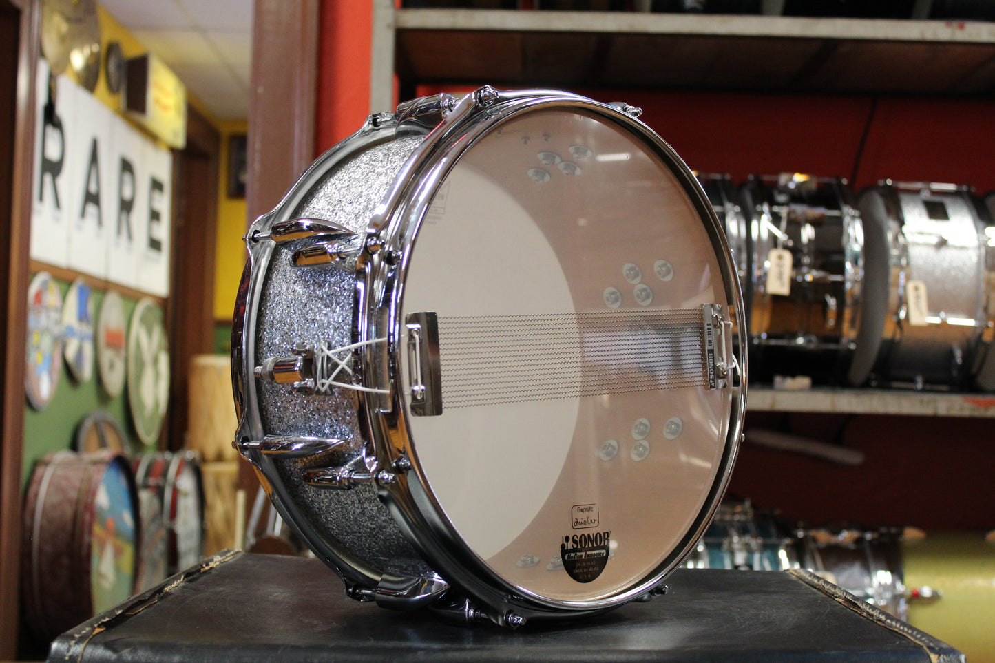 Sonor 6x13 Vintage Series Snare Drum in Silver Glitter