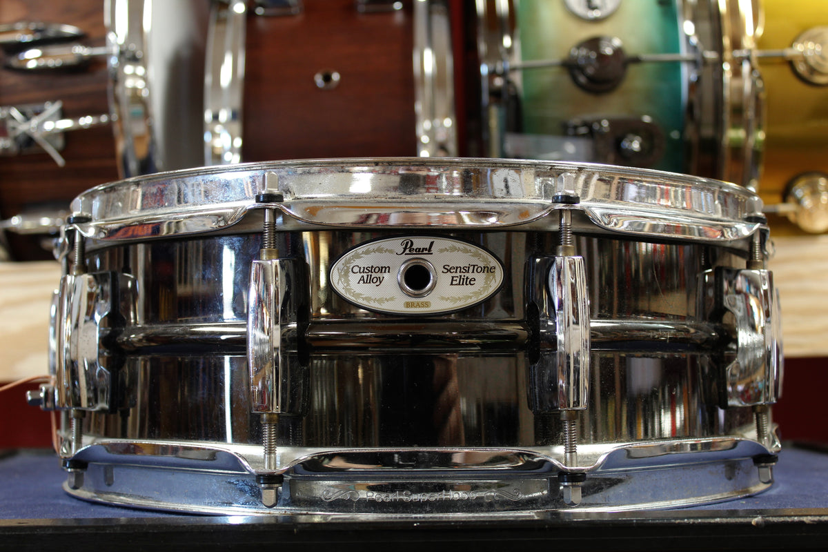 Pearl 5x14 Sensitone Elite Brass Shell Snare Drum