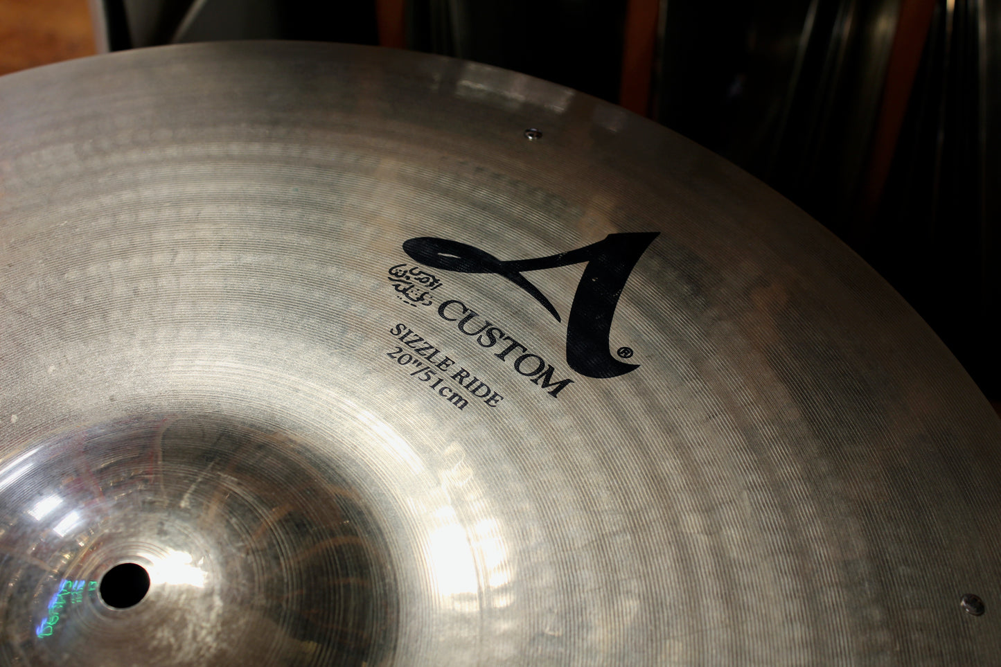 Used 2012 Zildjian 20" A Custom Sizzle Ride 2190g