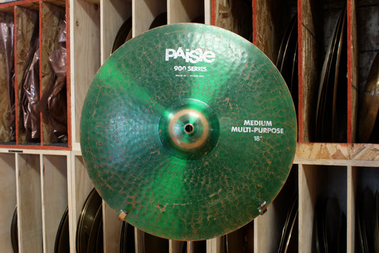 1986 Paiste 18" 900 Series Medium Multi-Purpose Cymbal 2061g