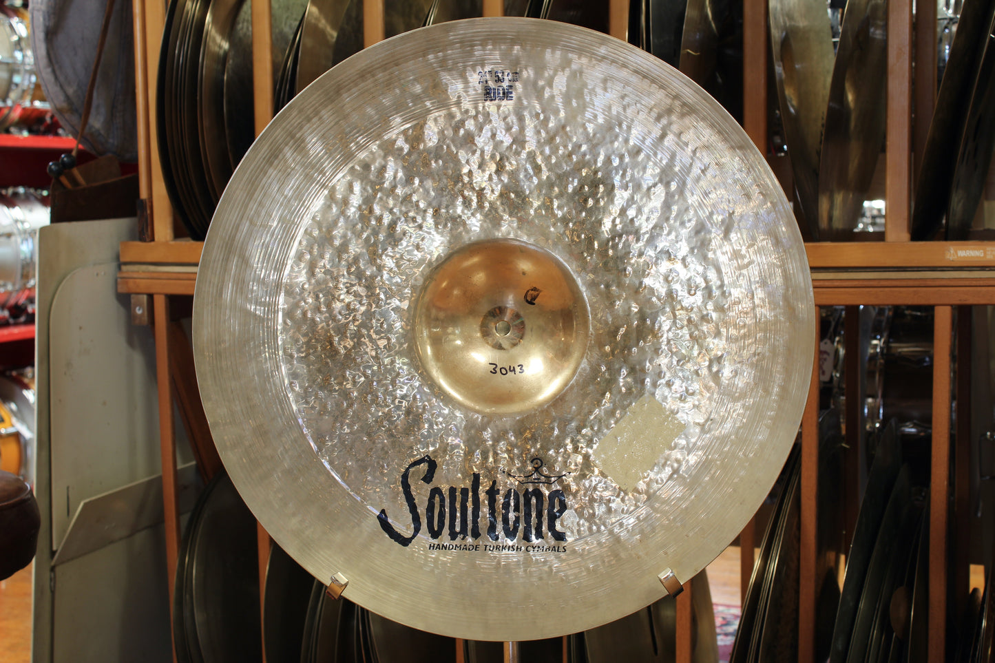 Used Soultone 21" Custom Brilliant RA Ride 3043g