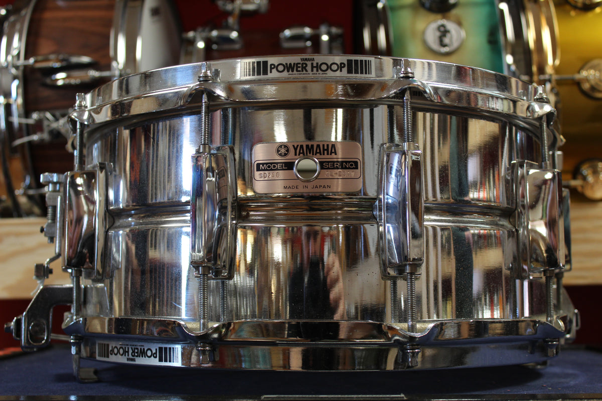 1980s Yamaha 6.5x14 SD296 Model Steel Snare Drum